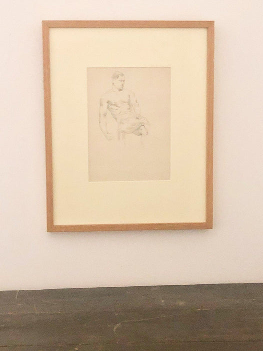 Academic Drawing of a Male Nude