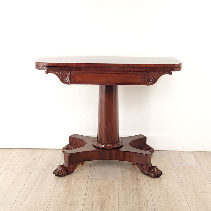 William IV English Mahogany Pedestal Table, circa 1830