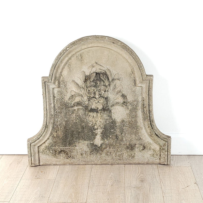 Antique Classical Style Fountain Back, Cast Stone, circa 1900 or earlier