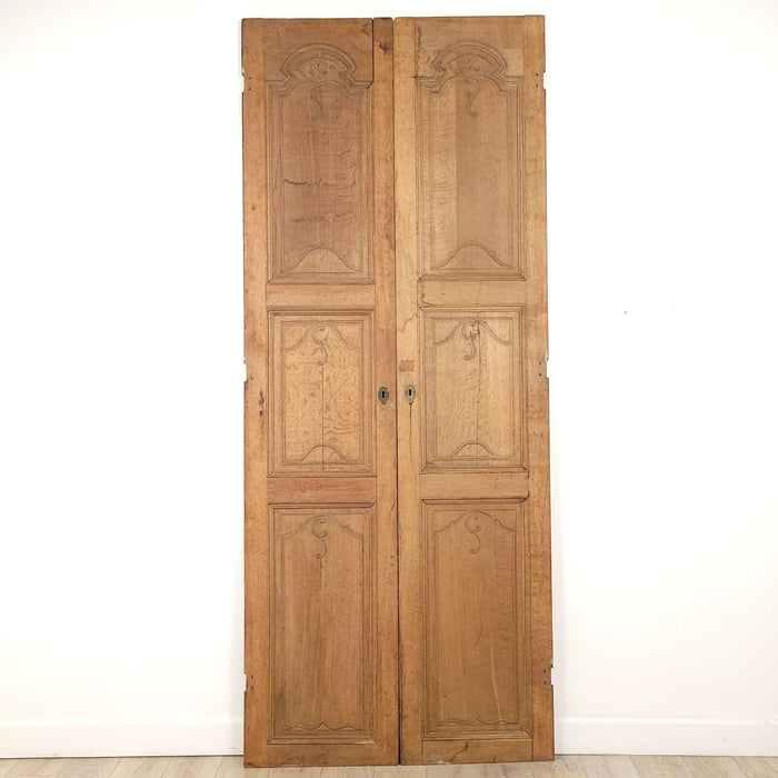 Very Tall Pair of French Oak Doors, 19th century