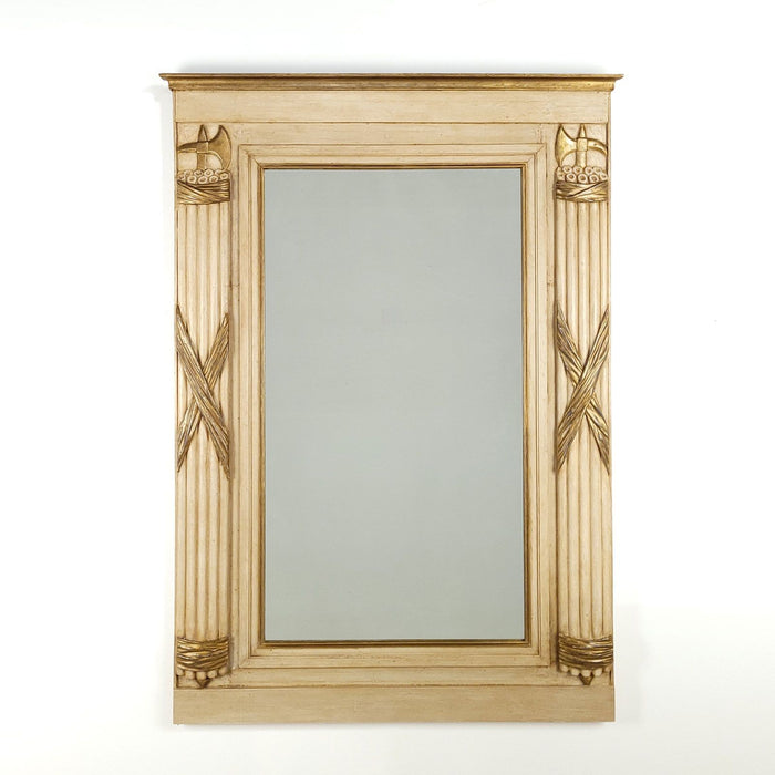 Pier Mirror in Painted and Gilt Wood, France circa 1880