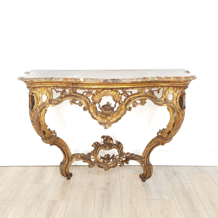 Louis XV Giltwood Console, Italy, 18th century