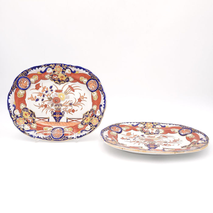 Pair of Mason's Ashworth Ironstone Platters, England, 19th century