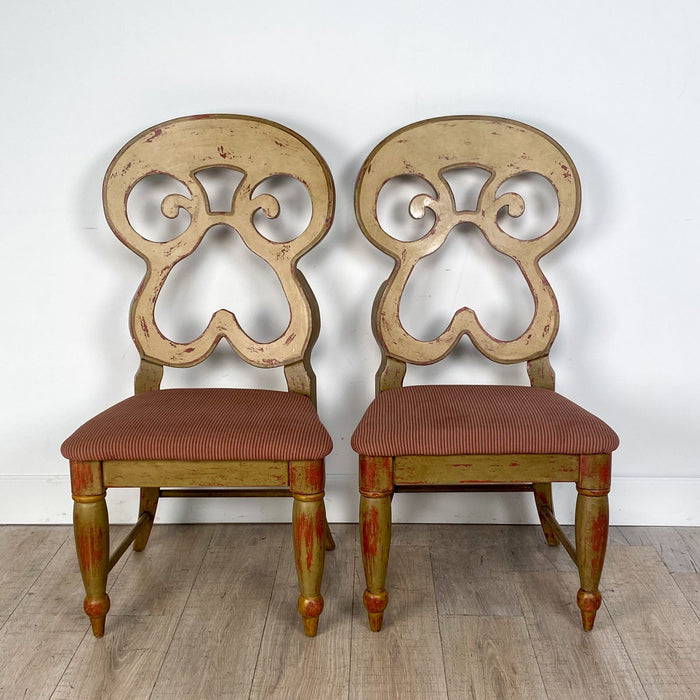Pair of Vintage Austrian Style Large Side Chairs, circa 1980