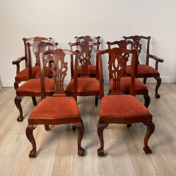 Set of Eight Chippendale Style Chairs