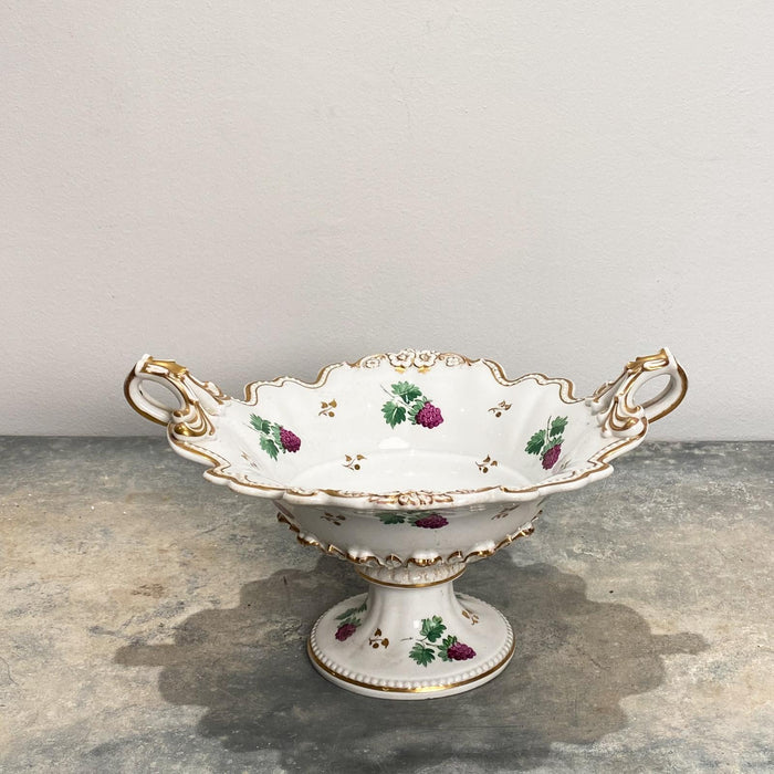 Circa 19th Century English Porcelain Footed Bowl