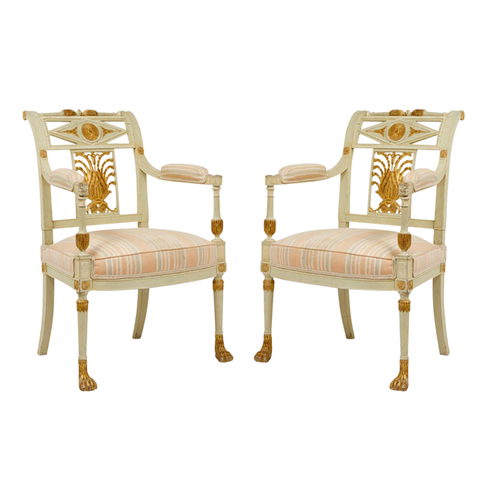 Neoclassical Louis XVI Georges Jacob Chairs - a Pair, France Circa 18th Century