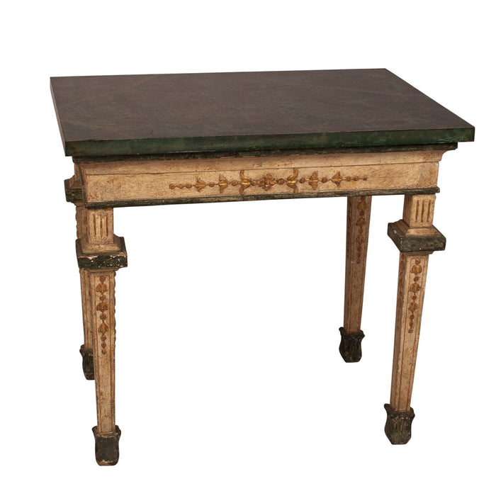Neoclassical Painted Side Table, Italy 19th Century