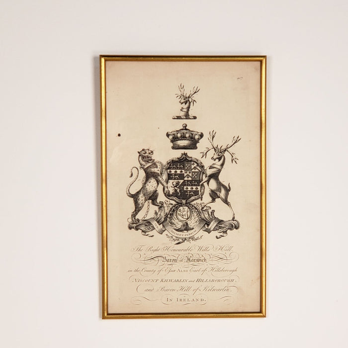 Heraldic Crest, "Baron of Harwich", circa 1880