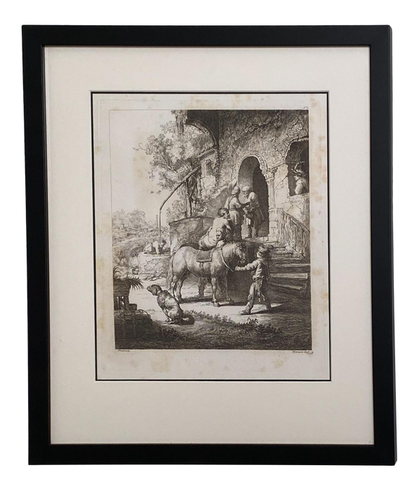 Late 18th Century Rembrandt Etching #1, by Francesco Novelli