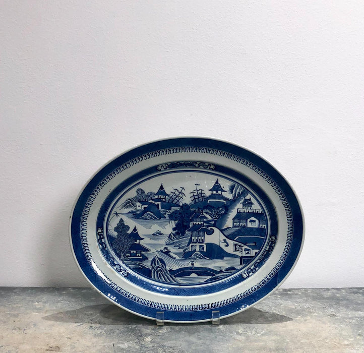Chinese Export Canton Platter, Circa 1860