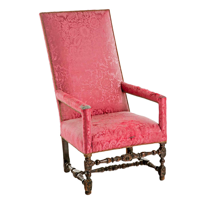 Early 18th Century French Baroque Upholstered Armchair
