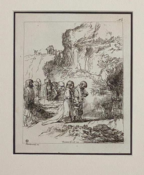 Circa 1770 Rembrandt Etching #4, by Francesco Novelli