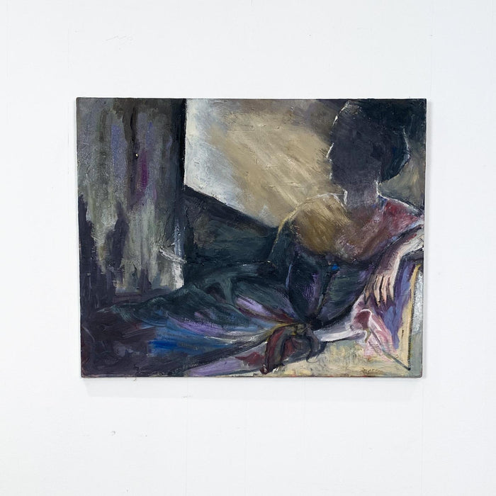Figurative Painting of a Woman Reclining