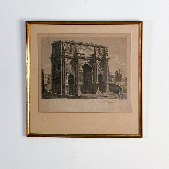 Grand Tour Engraving after Piranesi, 19th century