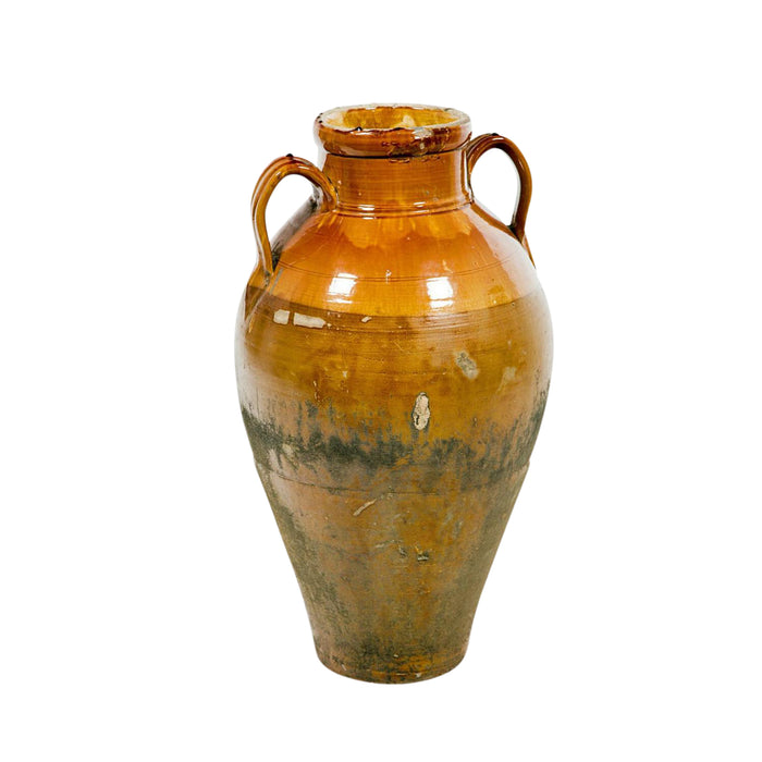 Yellow Glazed Amphora, Italy 18th or 19th Century