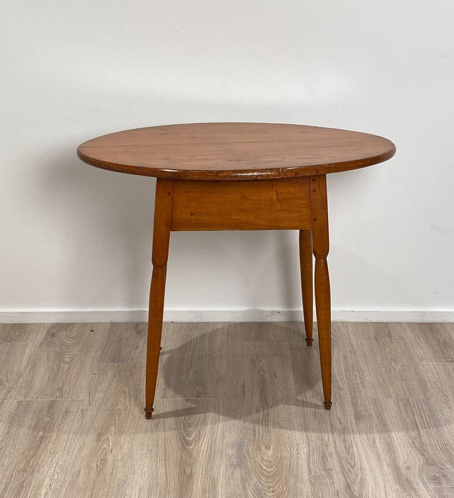 Circa 1780 Oval American Cherrywood Tavern Table