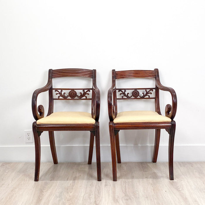 Pair of Regency Period English Armchairs, circa 1820