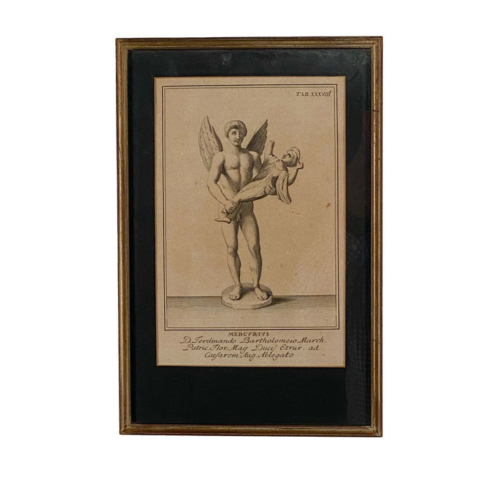 18th or 19th Century Italian Engraving of a Putto