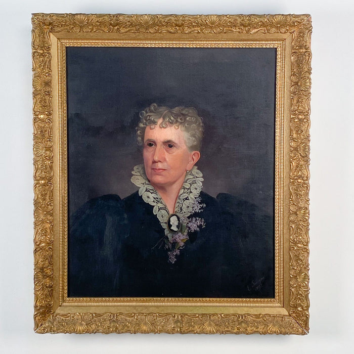Portrait signed E. Lundgren, 1895, Sweden