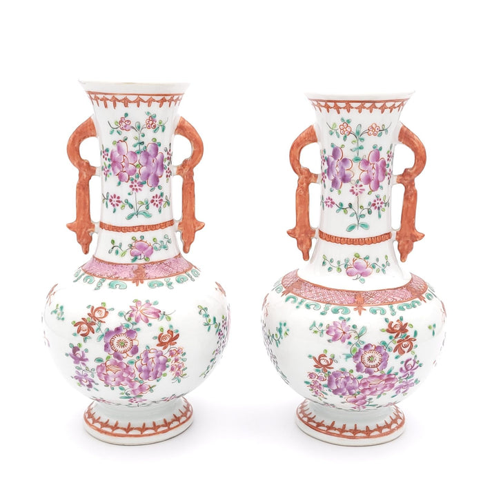 Pair of Samson Vases, France circa 1890