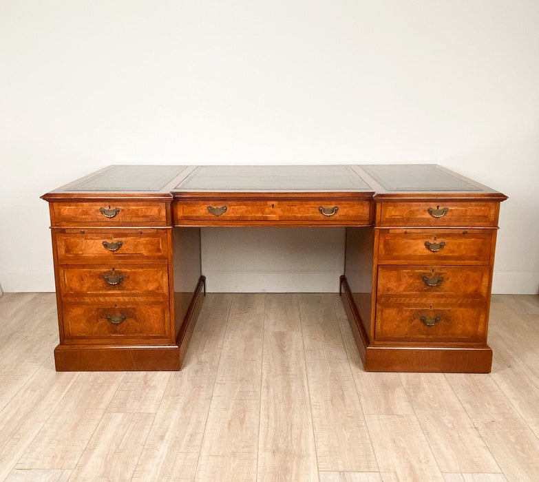 Vintage Large Partners Desk, U.K. circa 1950