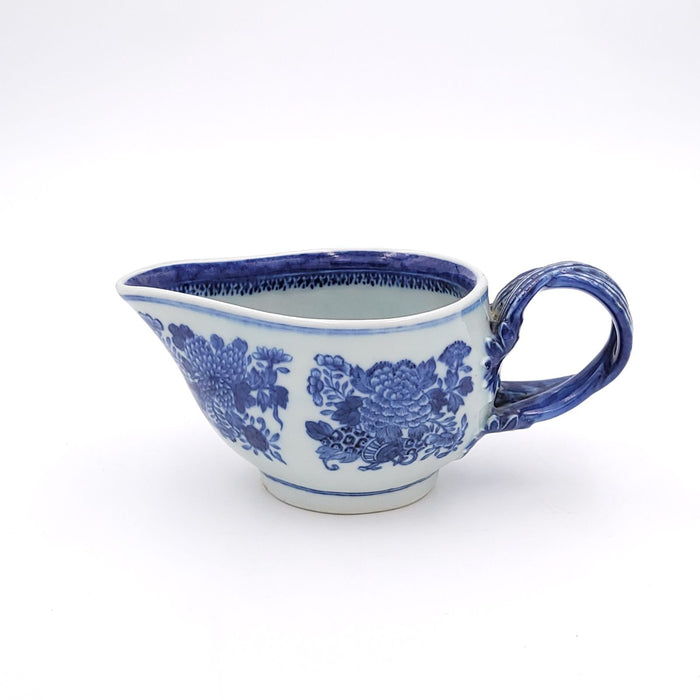 Early 19th Century Chinese Export Blue Fitzhugh Sauce Boat