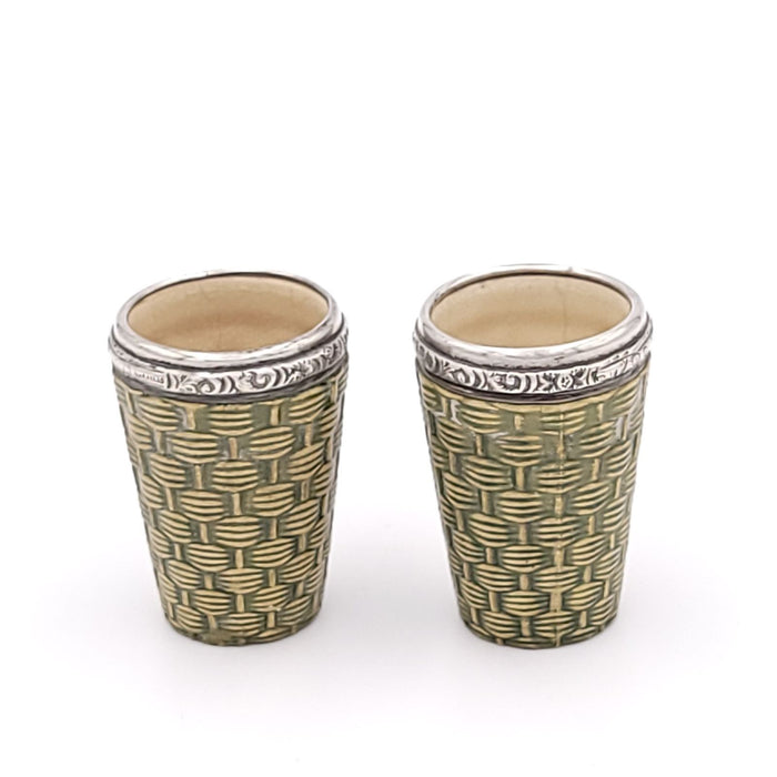Pair of Toothpick Holders, American, 19th century