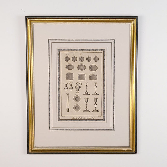 Engraved Illustration from Napoleon's Survey of Egypt, France, circa 1800