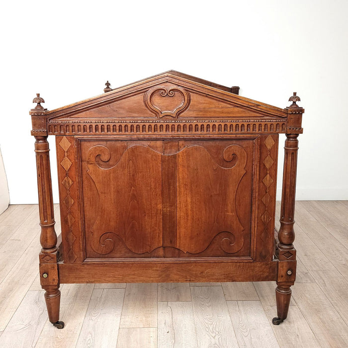 Italian Walnut Daybed, circa 1820