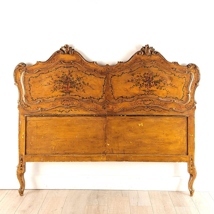 Vintage Venetian Headboard, Now King-Size, circa 1950