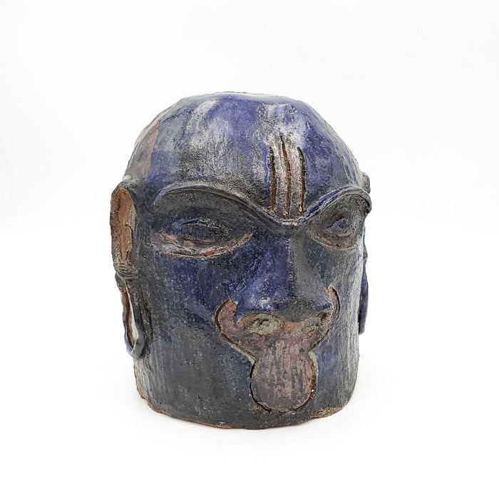 Californian Large Figurative Experimental Coil-Built Totem Head
