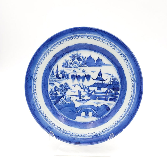 Nanking Chinese Export Porcelain Plate, circa 1890
