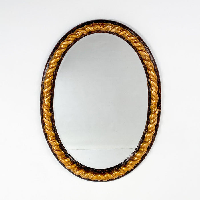 Vintage Large Oval Giltwood Mirror
