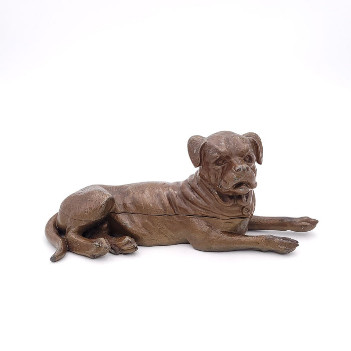 Victorian Inkwell in the Shape of a Dog, England circa 1880