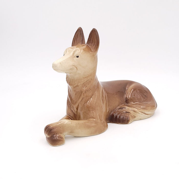 St. Clément Majolica German Shepherd, France circa 1900