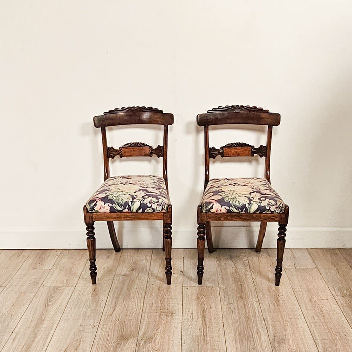 Pair of Regency Side Chairs, England circa 1820. Three pairs available