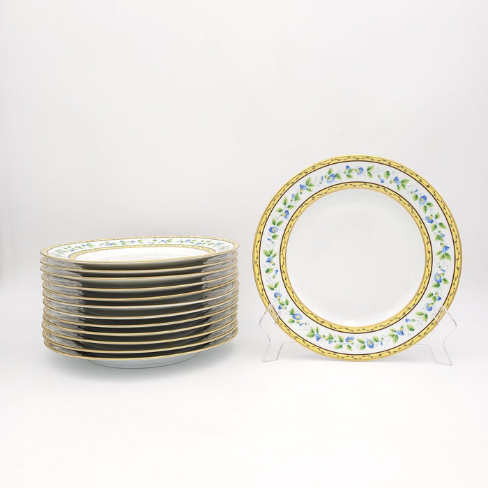 Set of Twelve Porcelain Limoges Plates, circa 1910