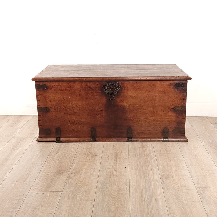 Anglo-Indian Hardwood Chest/Trunk, 19th century