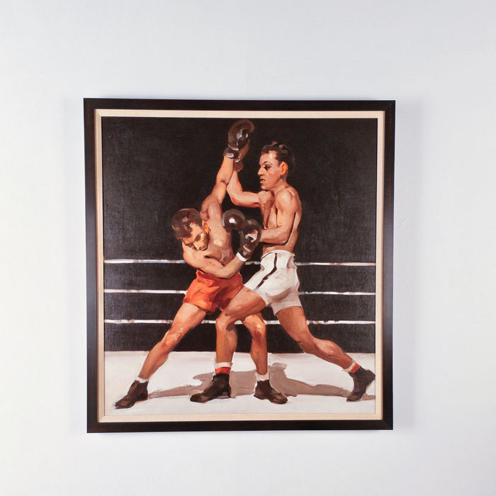 Painting of Boxers by Frank Follmer, circa 1930s
