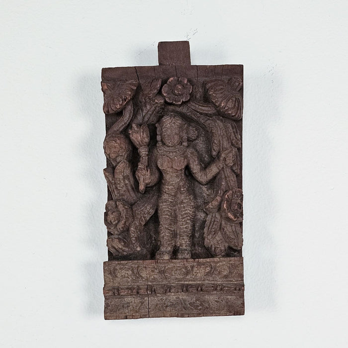 Small Indian 19th Century Sandalwood Carving of Goddess