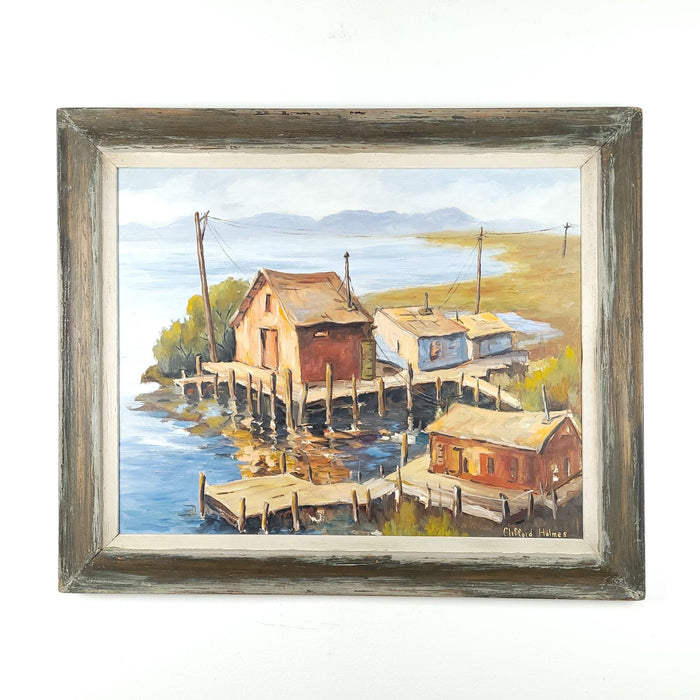 20th Century Californian Painting by Clifford Holmes, "Benicia"