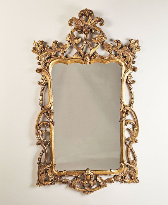 Vintage Chippendale Style Giltwood Mirror, Probably Italy circa 1950