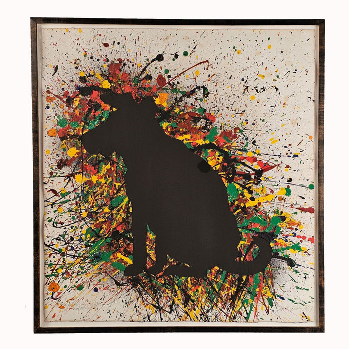 David Gilhooly, "Jackson Pollock's Dog, A Shadow of His Former Self", 1987