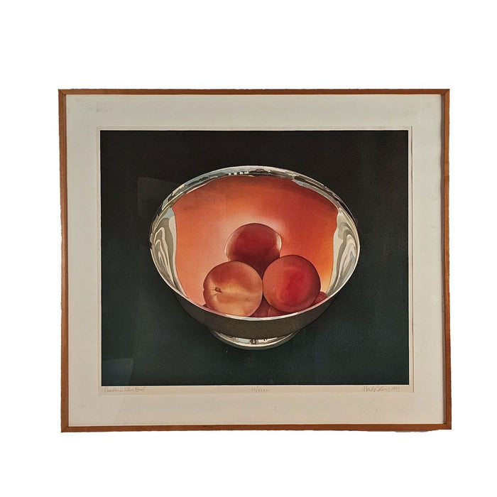 "Peaches in Silver Bowl" by Mark Adams, U.S.A., 1993