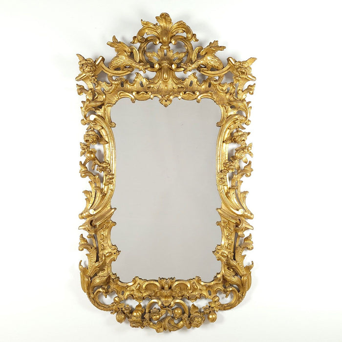 George III Period English or Irish Chinese Chippendale Mirror, circa 1770