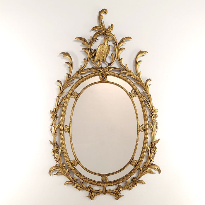 Vintage Italian Gilt Paneled Mirror, circa 1960s