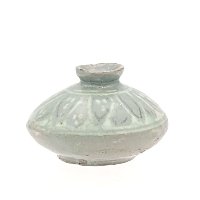 Rare Goryeo Dynasty Korean Celadon Bud Vase, 14th century