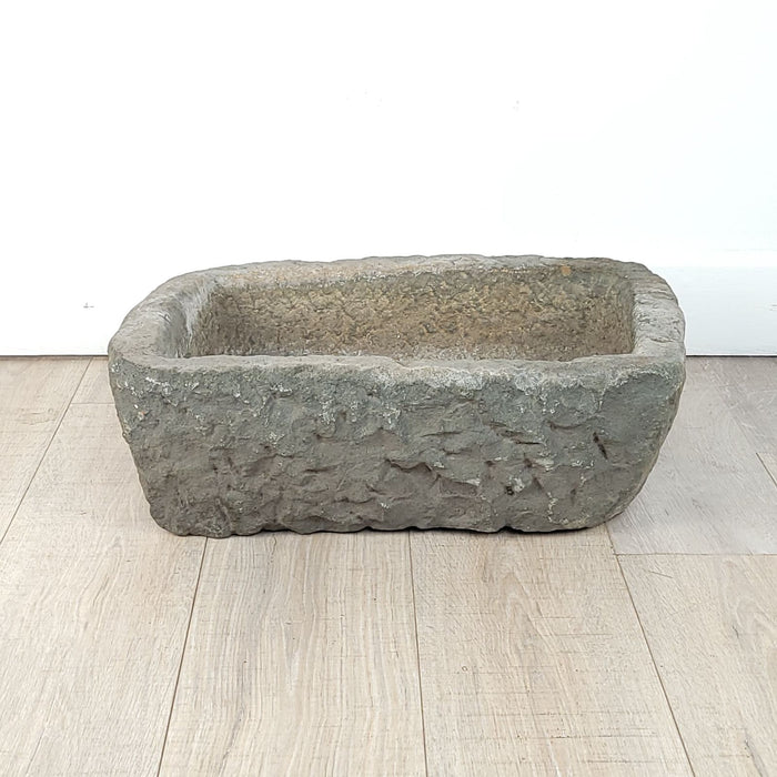 Rustic Stone Water Basin, China or Japan, 19th century