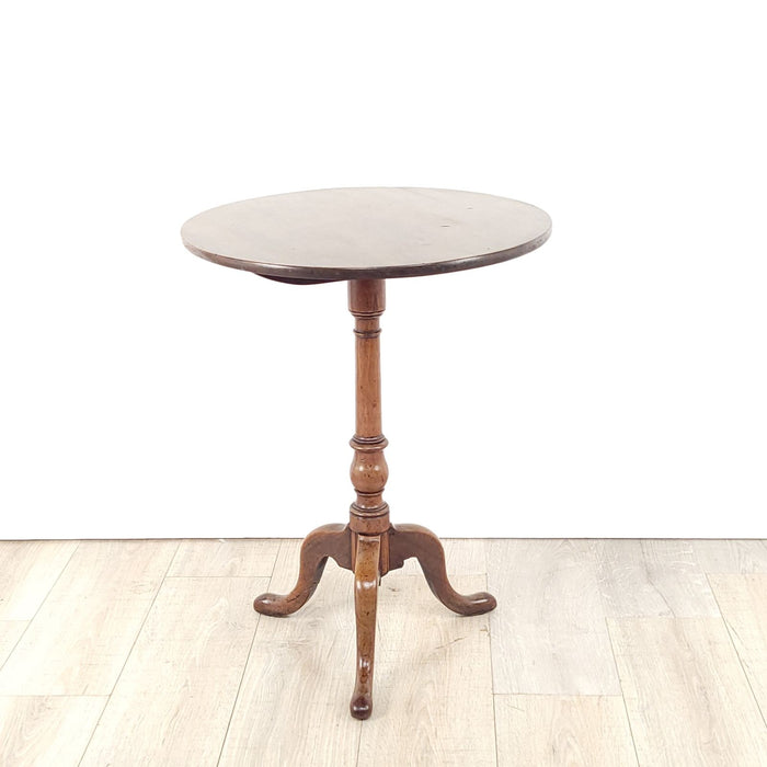 Small Fruitwood Candle Stand, American circa 1790